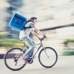 Food delivery on bicycle