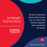 Giving Tuesday, November 30, 2021