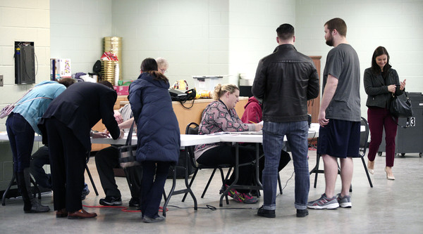 Detroit residents vote in the Michigan primary in March. Photo courtesy of Zimbio.