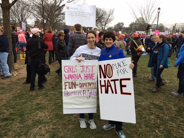 Washington, D.C. courtesy of Evelyn Loeb (right) and daughter Danielle Garfinkel.