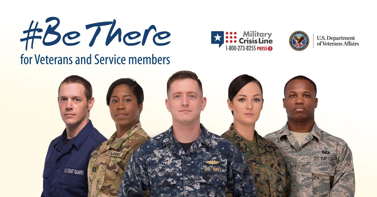 Join Veterans Affairs #BeThere Campaign during Suicide Prevention Month in September