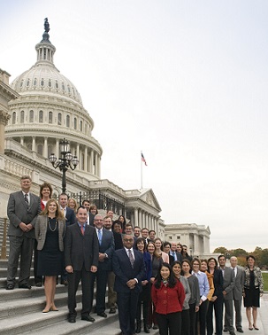Past Congressional Fellowship Program members. Photo courtesy of American Political Science Association. 