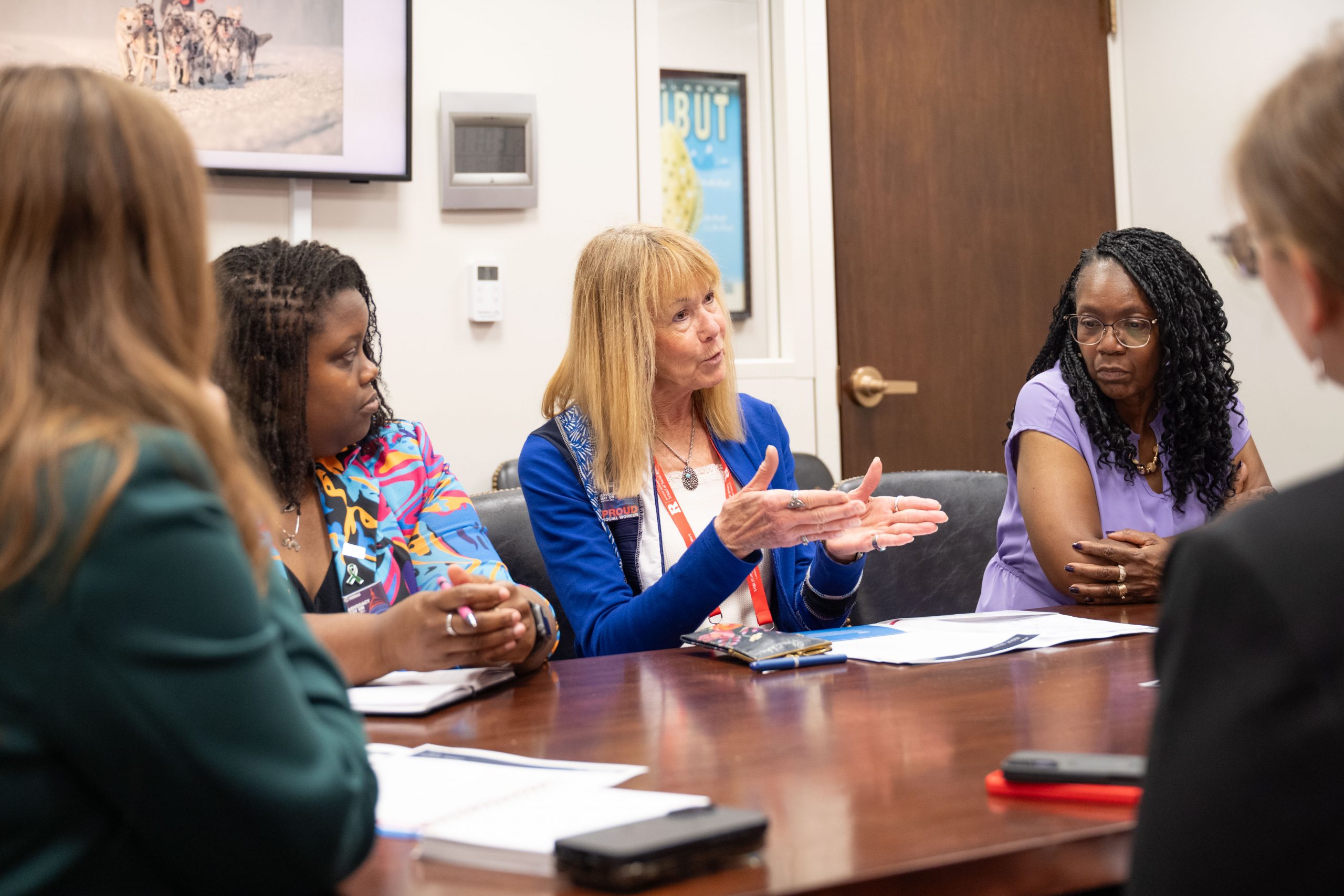 NASW memebers meeting with members of Congress.