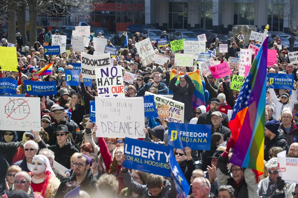 Passage of the Religious Freedom Restoration Act has sparked protests in Indiana and boycotts around the nation.