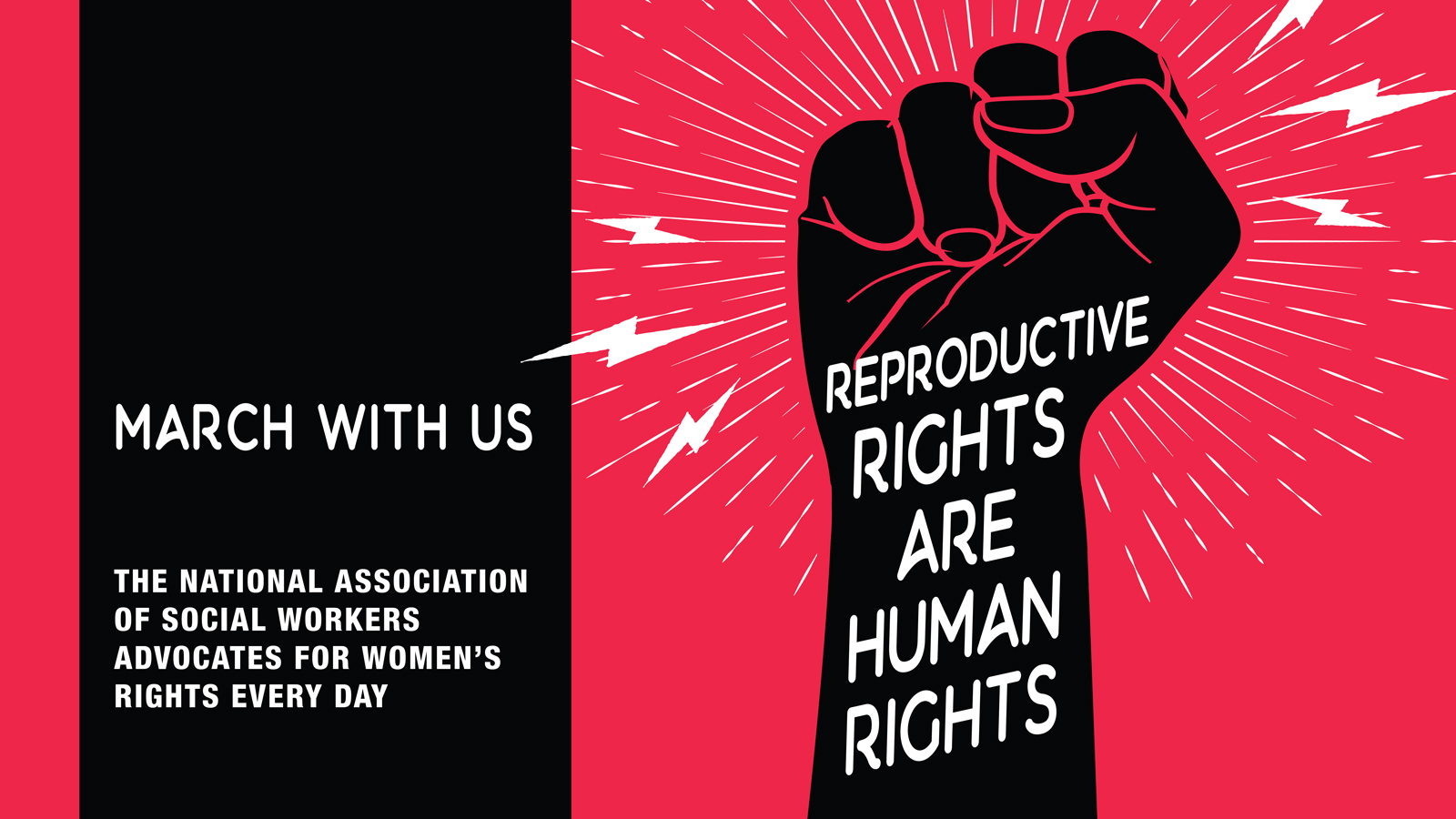 NASW Joins March for Reproductive Rights