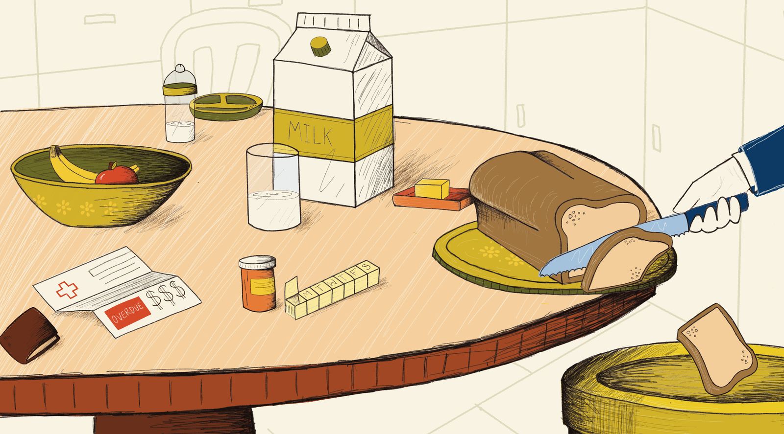 illustration of food insecurity